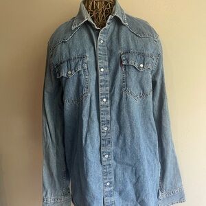 Levi’s denim pearl snap buttons